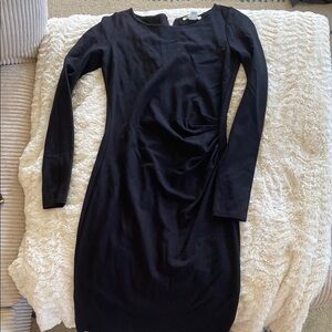 Kenneth Cole Reaction Black Long Sleeve Sheath Dress